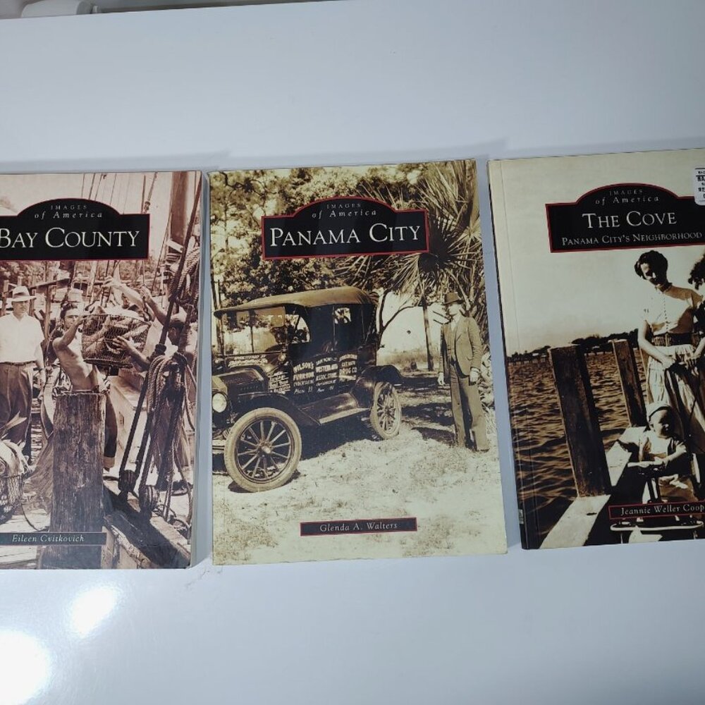 Lot of 3 Books Images of America -Bay County FL-Panama City FL-The Cove /SC-Good
